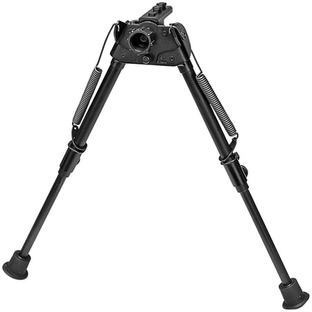 Harris S-LM-LOK Swivel M-LOK Bipod, 9-13" Height, Black Anodized Steel/Aluminum, Rubber Feet