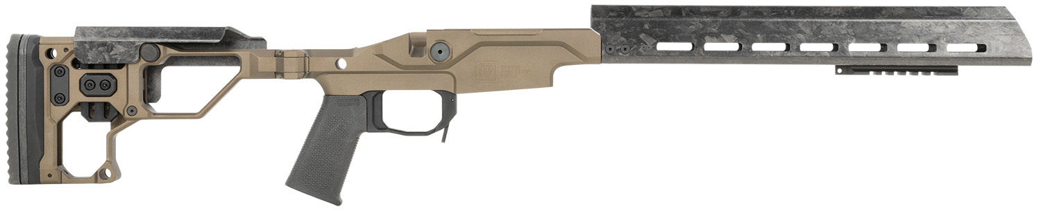 Christensen Arms MPR Billet Aluminum Chassis Desert Brown for Remington 700 Short Action with 14 Inch FFT Handguard