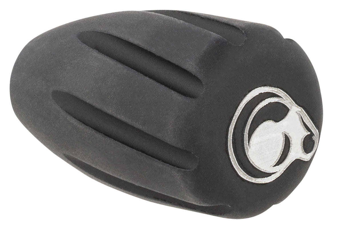 Christensen Arms 8100001900 Black Anodized Aluminum Tactical Bolt Knob with White Logo for CA Precision Rifles