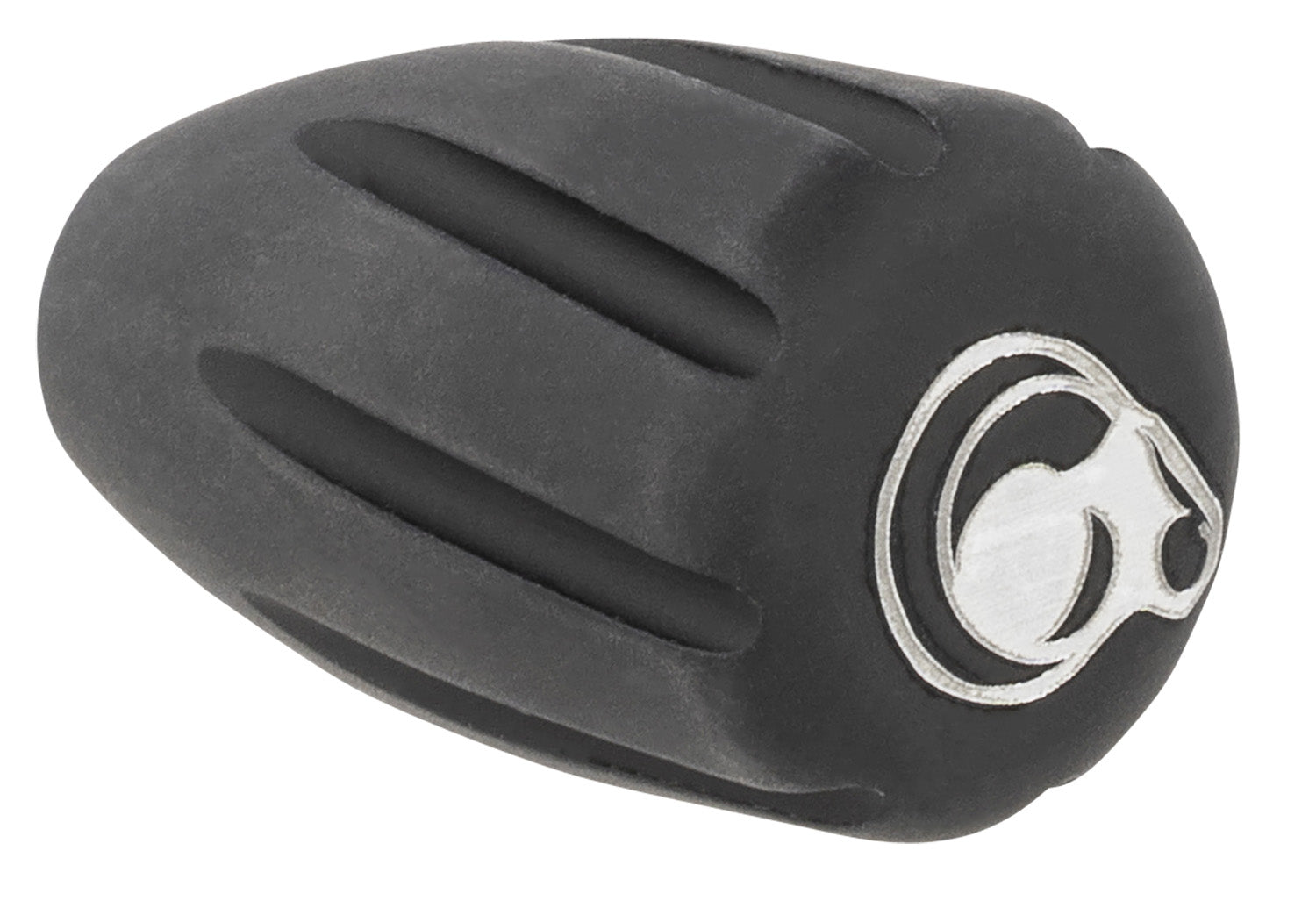 Christensen Arms 8100001900 Black Anodized Aluminum Tactical Bolt Knob with White Logo for CA Precision Rifles