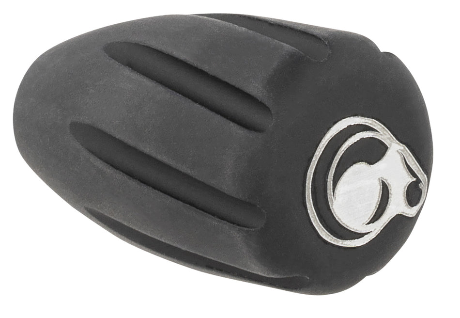 Christensen Arms 8100001900 Black Anodized Aluminum Tactical Bolt Knob with White Logo for CA Precision Rifles