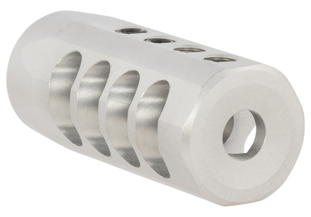 Christensen Arms 8100001701 Natural Titanium 4-Port Side-Baffle Brake 30 Cal 5/8"-24 tpi for .920" Bull Barrels
