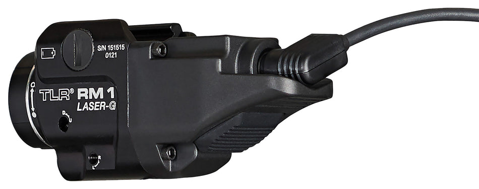 Streamlight TLR-1 RM Model 69443 Black Aluminum 500 Lumens Green Laser Combo Picatinny Rail