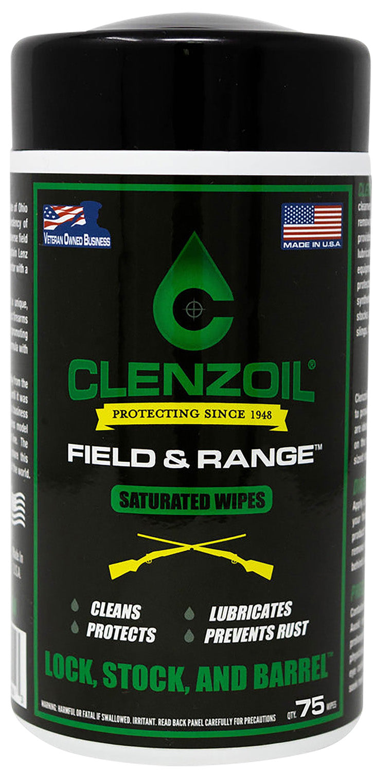 Clenzoil Field & Range 50 Count Gun Cleaning Wipes 5x7 Inch