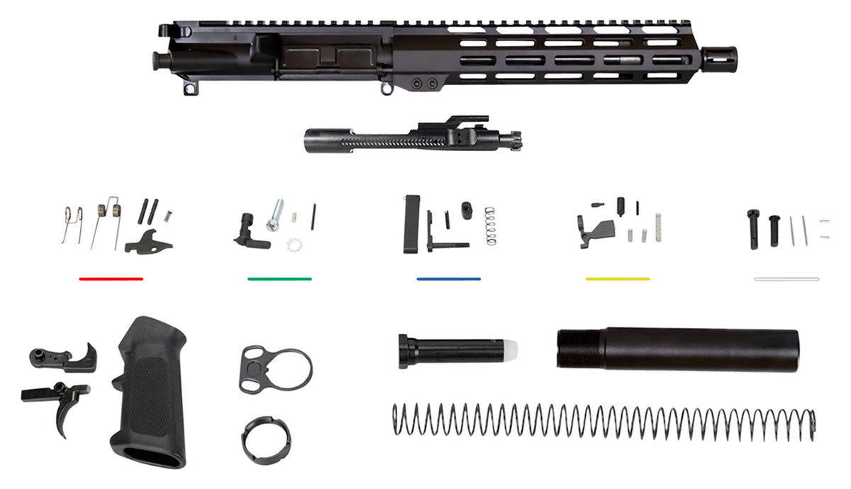 Aim Sports Complete AR-Pistol Build Kit AR5CUB9 5.56x45mm NATO 10.50" Nitride Barrel 10" M-LOK Black Anodized