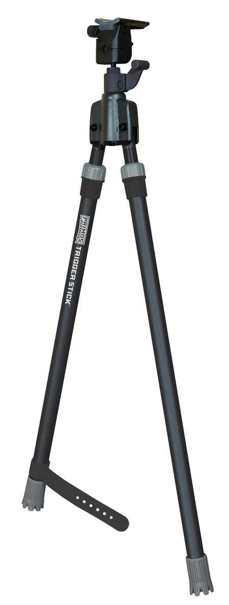 Primos Trigger Stick Medium Bipod, QD Swivel Stud Mount, Steel, Black & Gray