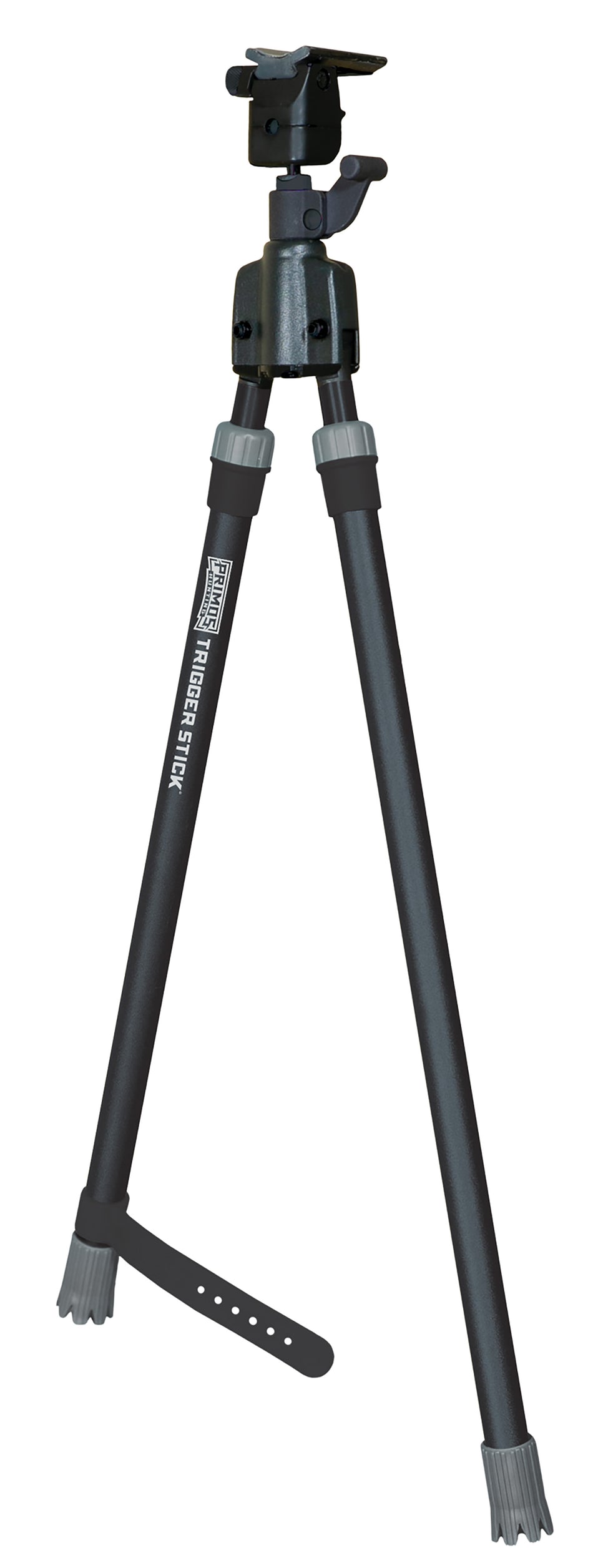 Primos Trigger Stick Medium Bipod, QD Swivel Stud Mount, Steel, Black & Gray