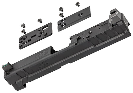 Springfield Armory XD OSP 9mm Black Steel Slide w/ Optics Cut Suppressor Height Night Sights & Cover Plates