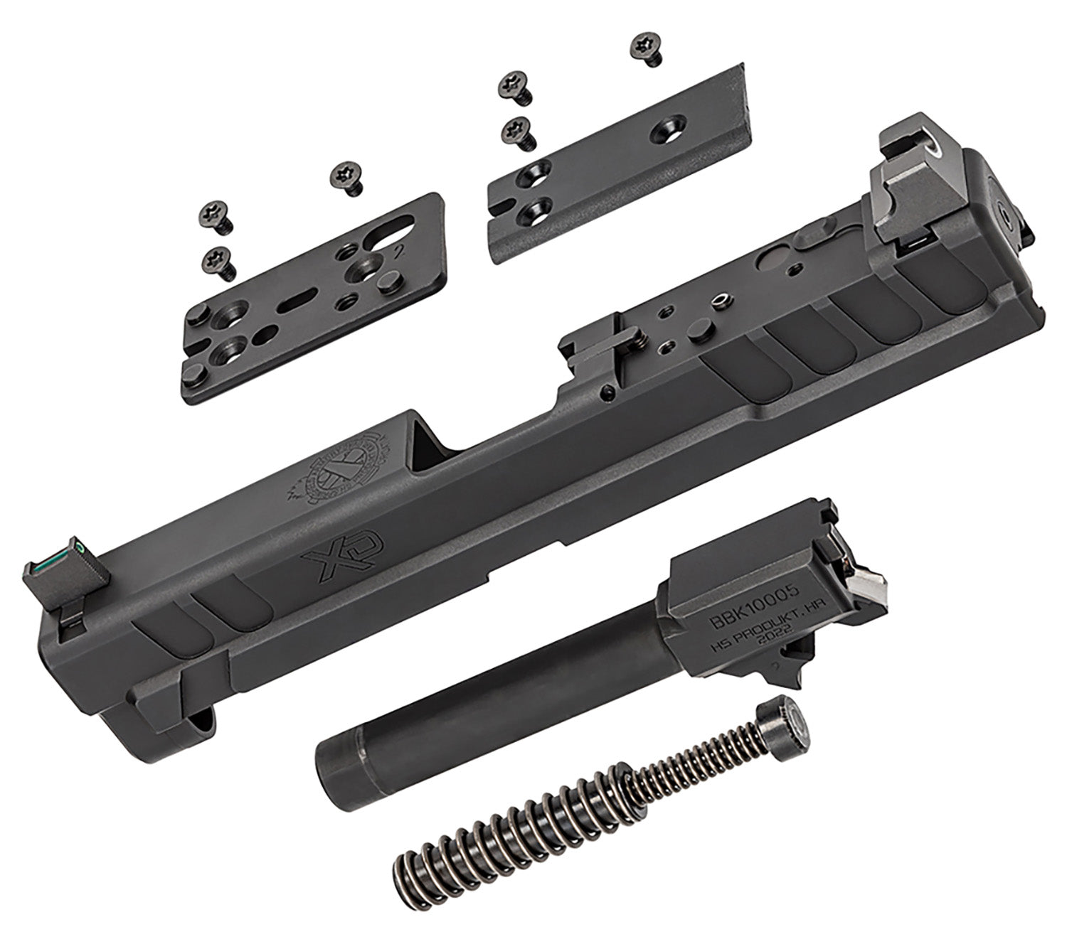 Springfield Armory XD OSP 4" 9mm Luger Black Slide Kit Suppressor Height Night Sights Includes Cover Plates