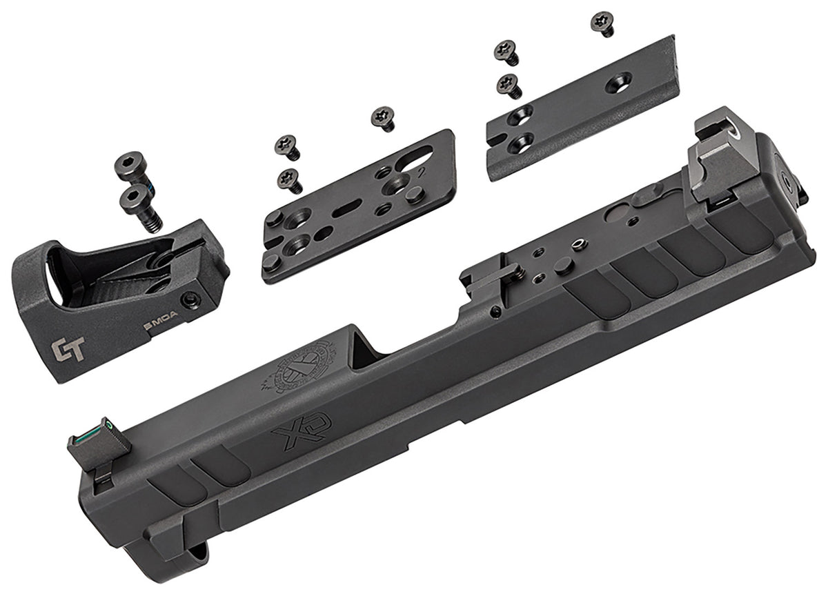 Springfield Armory XD OSP 9mm Black Steel Slide w/ Optics Cut Suppressor Night Sights & Crimson Trace Red Dot