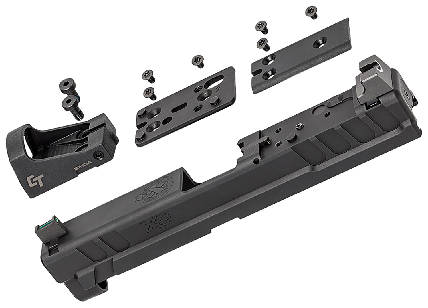 Springfield Armory XD OSP 9mm Black Steel Slide w/ Optics Cut Suppressor Night Sights & Crimson Trace Red Dot