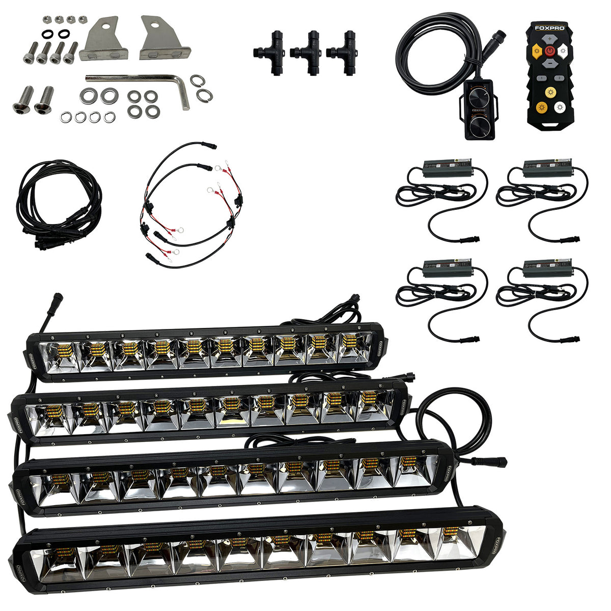 Foxpro Mud Cutter LED Bowfishing Light Kit MUDCT4KIT 2810-4408 Lumens Wireless Remote IP68