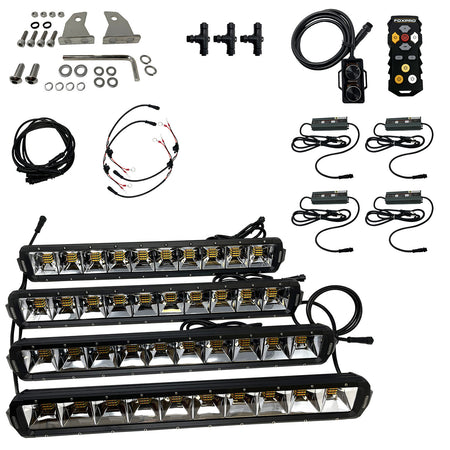 Foxpro Mud Cutter LED Bowfishing Light Kit MUDCT4KIT 2810-4408 Lumens Wireless Remote IP68