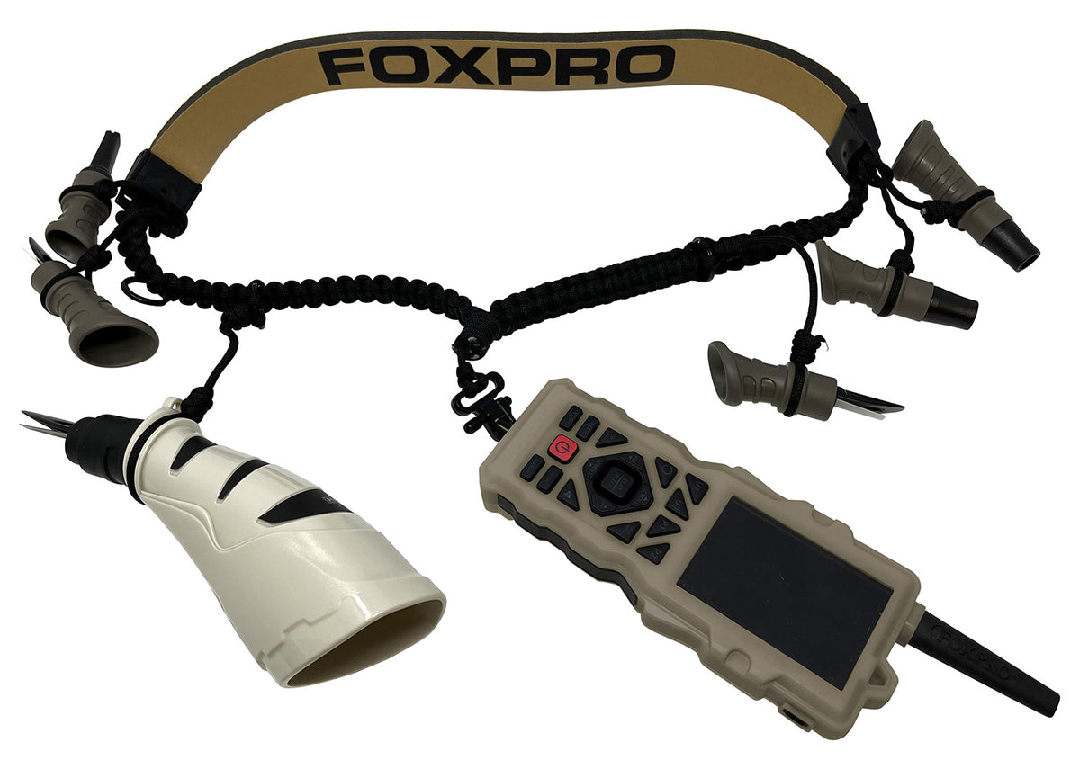 Foxpro FXD8 XD8 Hunting Lanyard Black Tan Paracord with Padded Neck Strap and Swivel Remote