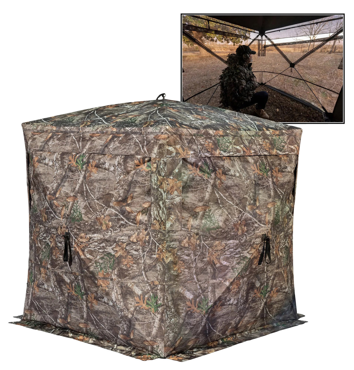 Rhino 180 See-Through Ground Blind Realtree Edge 150D Mesh R180STRTE
