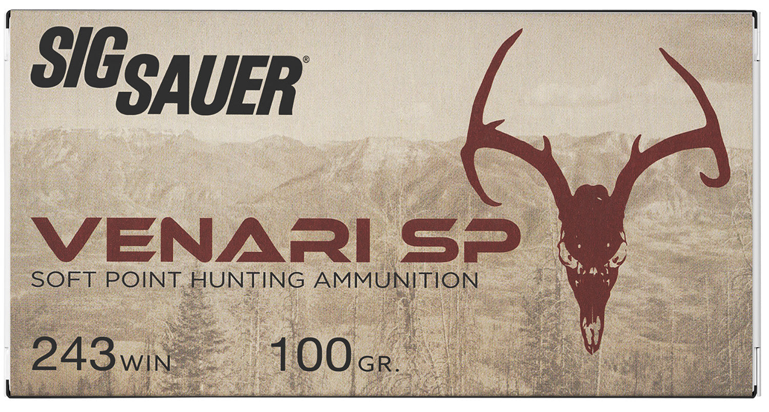Sig Sauer Venari Soft Point 100 Grain .243 Winchester 2960 fps