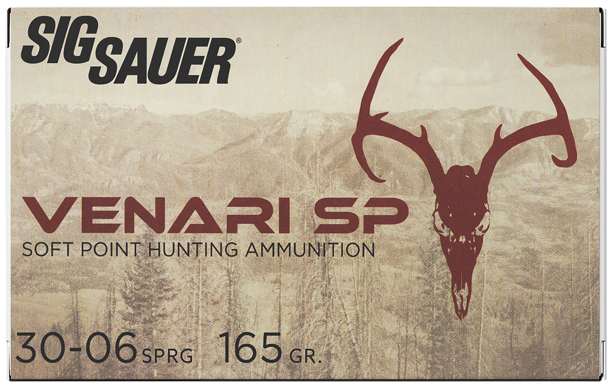 Sig Sauer Venari Soft Point 165 Grain .30-06 Springfield 2900 fps