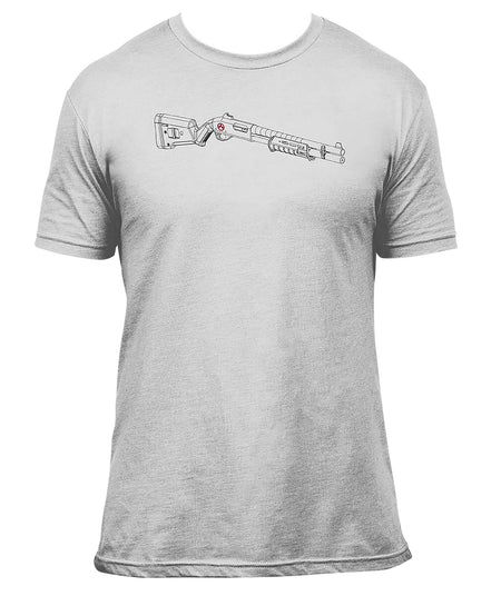 Magpul SGA Blueprint Short Sleeve T-Shirt Stone Gray Heather Cotton/Poly Small