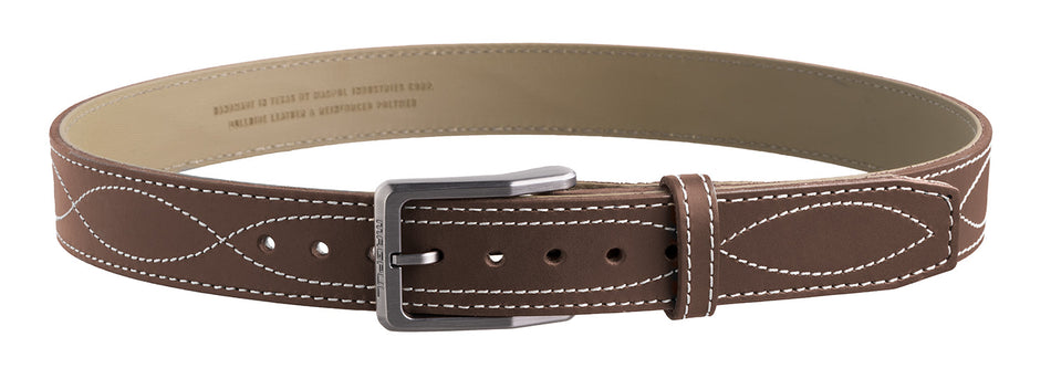 Magpul Tejas El Pistolero Chocolate Brown Leather Gun Belt 46" 1-1/2" Wide Buckle