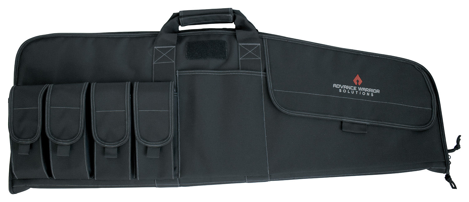 Advance Warrior Solutions Raptor Tactical Rifle Case 36" Black with 4 Mag Pouches and Sling Strap