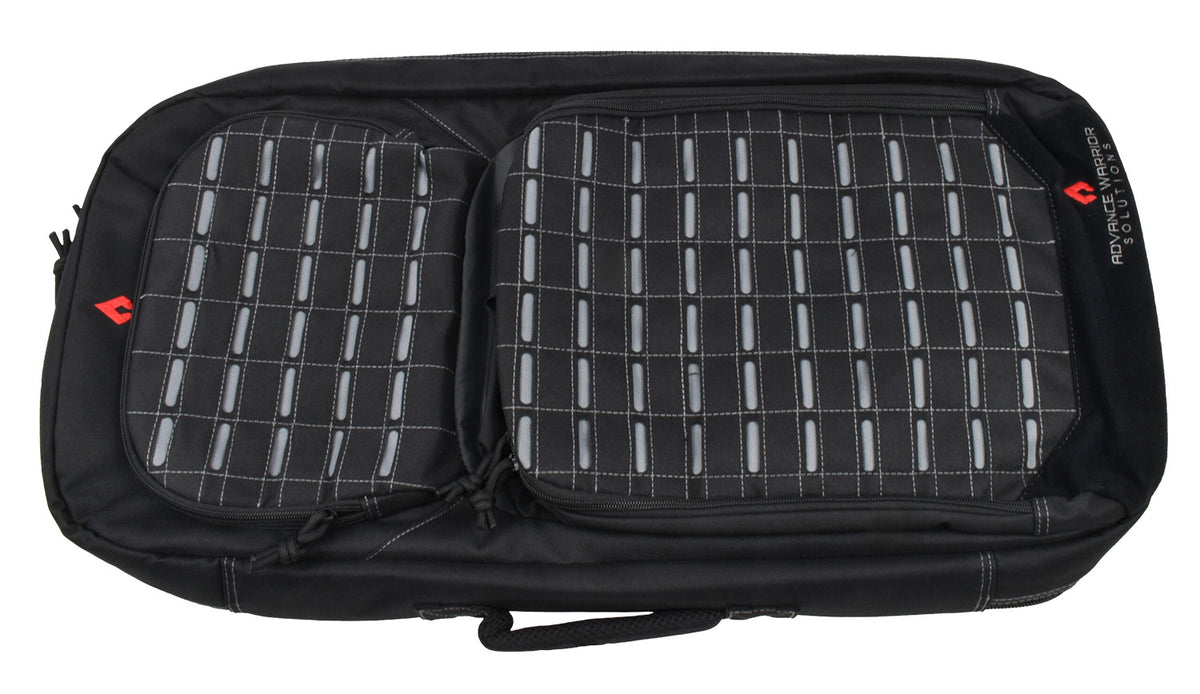 Advance Warrior Solutions Frame 28" L Black Polyester Rifle Backpack – Dual Pocket, Molle Compatible