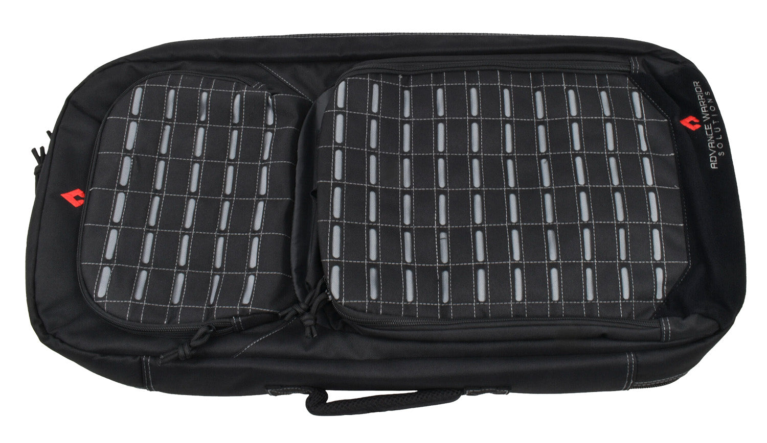 Advance Warrior Solutions Frame 28" L Black Polyester Rifle Backpack – Dual Pocket, Molle Compatible