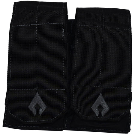 Advance Warrior Solutions Black MOLLE Double Open Top Magazine Pouch AR Style