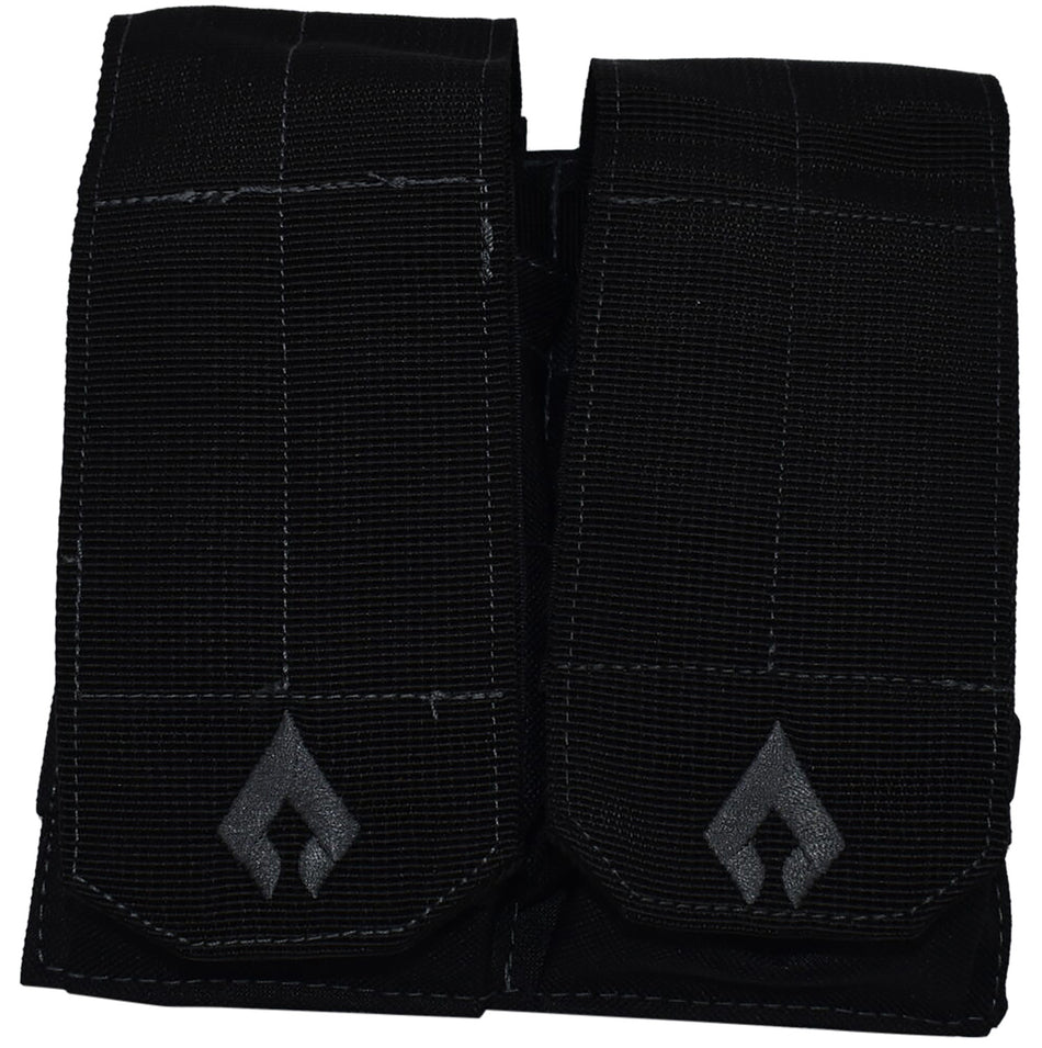 Advance Warrior Solutions Black MOLLE Double Open Top Magazine Pouch AR Style