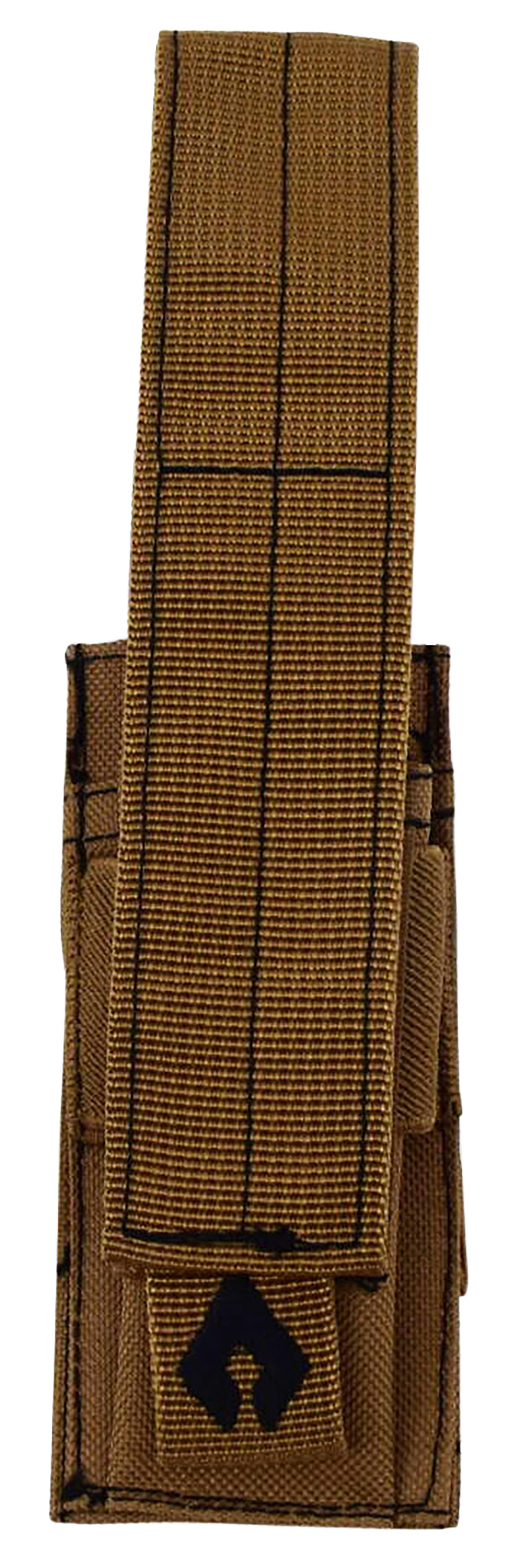 Advance Warrior Solutions Tan 600D Poly MOLLE Single Pistol Magazine Pouch
