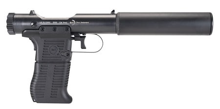 B&T Firearms 410111 Station Six 9mm Luger 9+1 3.50" Barrel/5.10" Suppressor, Black Hard Coat Anodized, Black Pre-Scored Grips