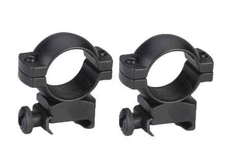 Traditions A793DS High 1-Inch Matte Black Aluminum Scope Ring Set Weaver