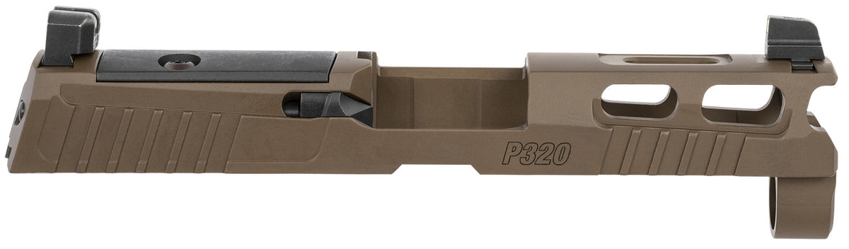 Sig Sauer P320 9mm PVD Coyote Brown Pro-Cut Optic Ready Slide XRAY3 Sights ROMEO1-PRO/ROMEO2