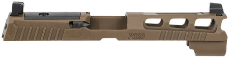 Sig Sauer P320 9mm PVD Coyote Brown Pro-Cut Optic Ready Slide Suppressor Sights ROMEO1-PRO/RMR