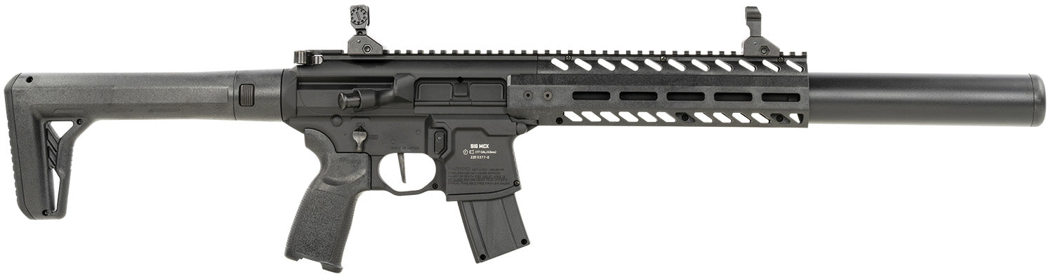 Sig Sauer MCX CO2 .177 Pellet Air Rifle 30rd 18" Barrel Flip-Up Sights Black