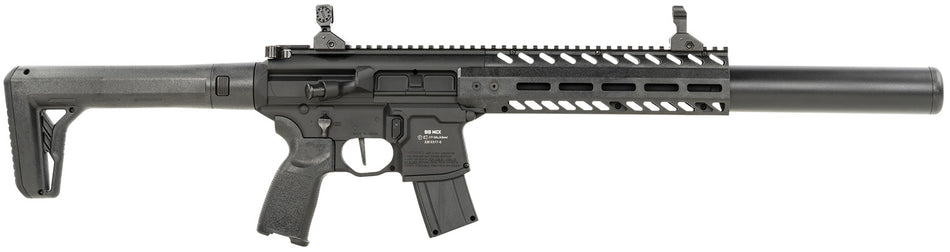 Sig Sauer MCX CO2 .177 Pellet Air Rifle 30rd 18" Barrel Flip-Up Sights Black