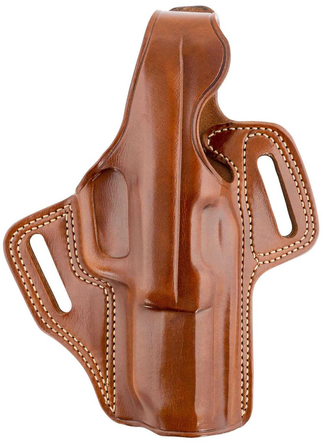 Galco FL458R Fletch OWB Tan Two-Piece Leather High Ride Holster FN Five-seveN Ruger 57 Right Hand