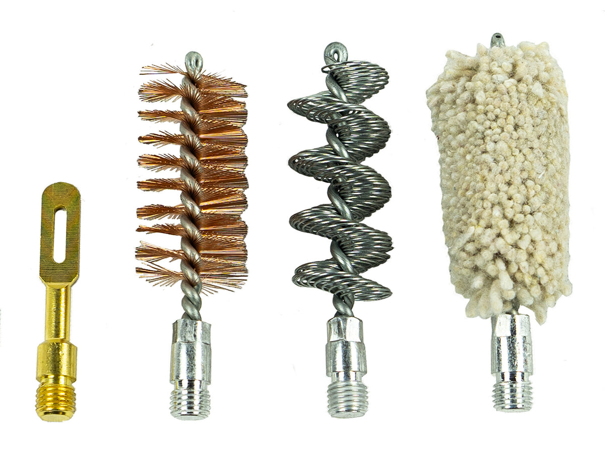 KleenBore Shotgun Cleaning Set 12 Gauge #8-32 Thread Bronze Bristle Bore Brush & Mop