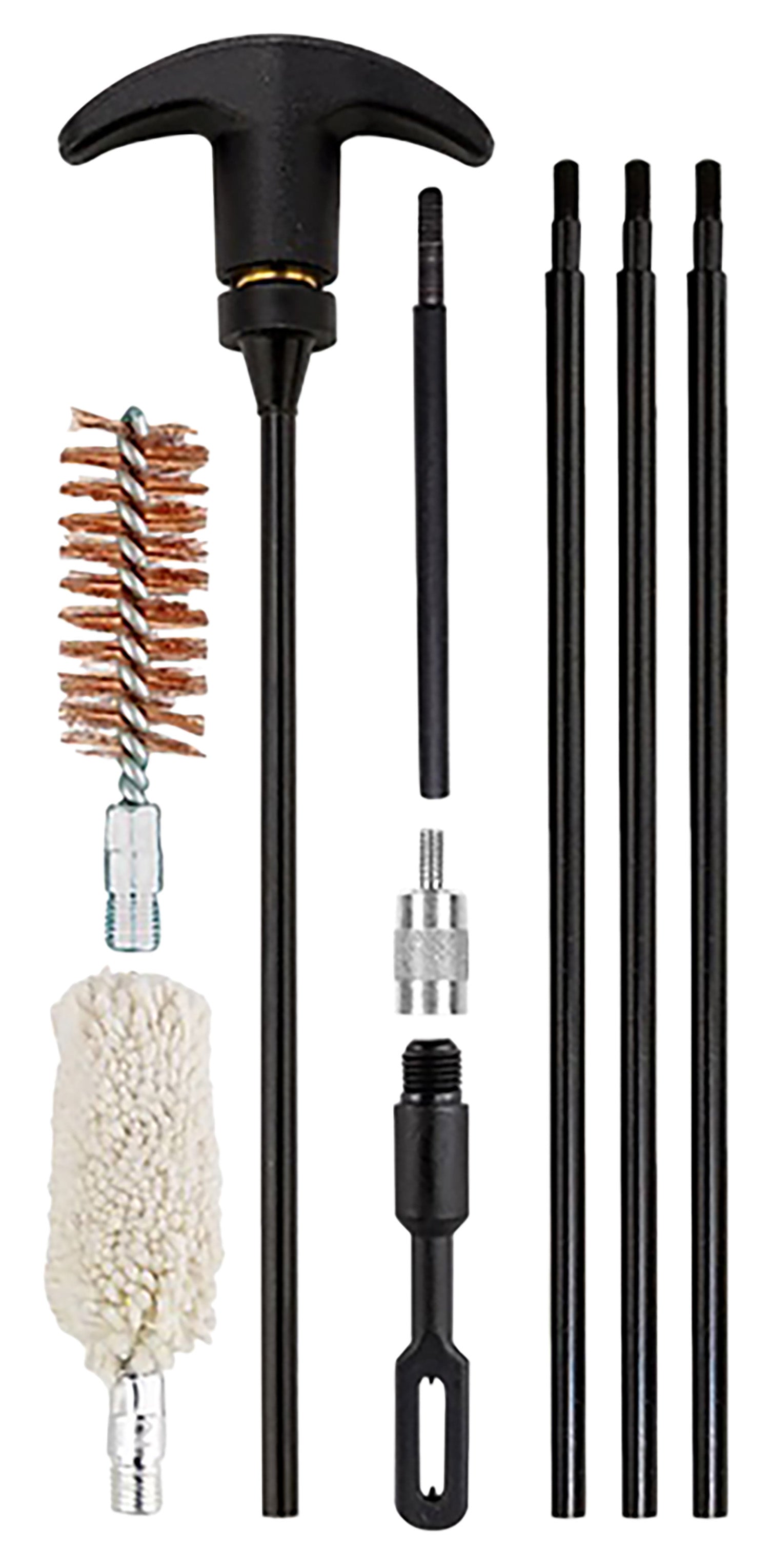 KleenBore Valu-Pak Rod Set 12 Gauge Shotgun Coated Steel Rods with Bronze Brush & Mop