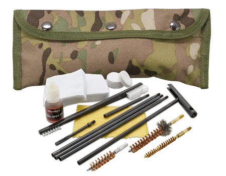 KleenBore POU303MC Multi-Caliber Modular Handgun/Rifle Cleaning Kit Multi-Cam Case