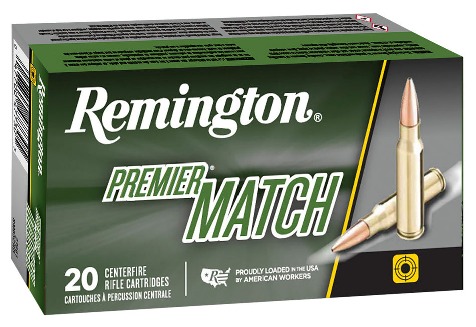 Remington Premier Match Hollow Point Boat Tail 52 Grain .223 Remington 3200 fps
