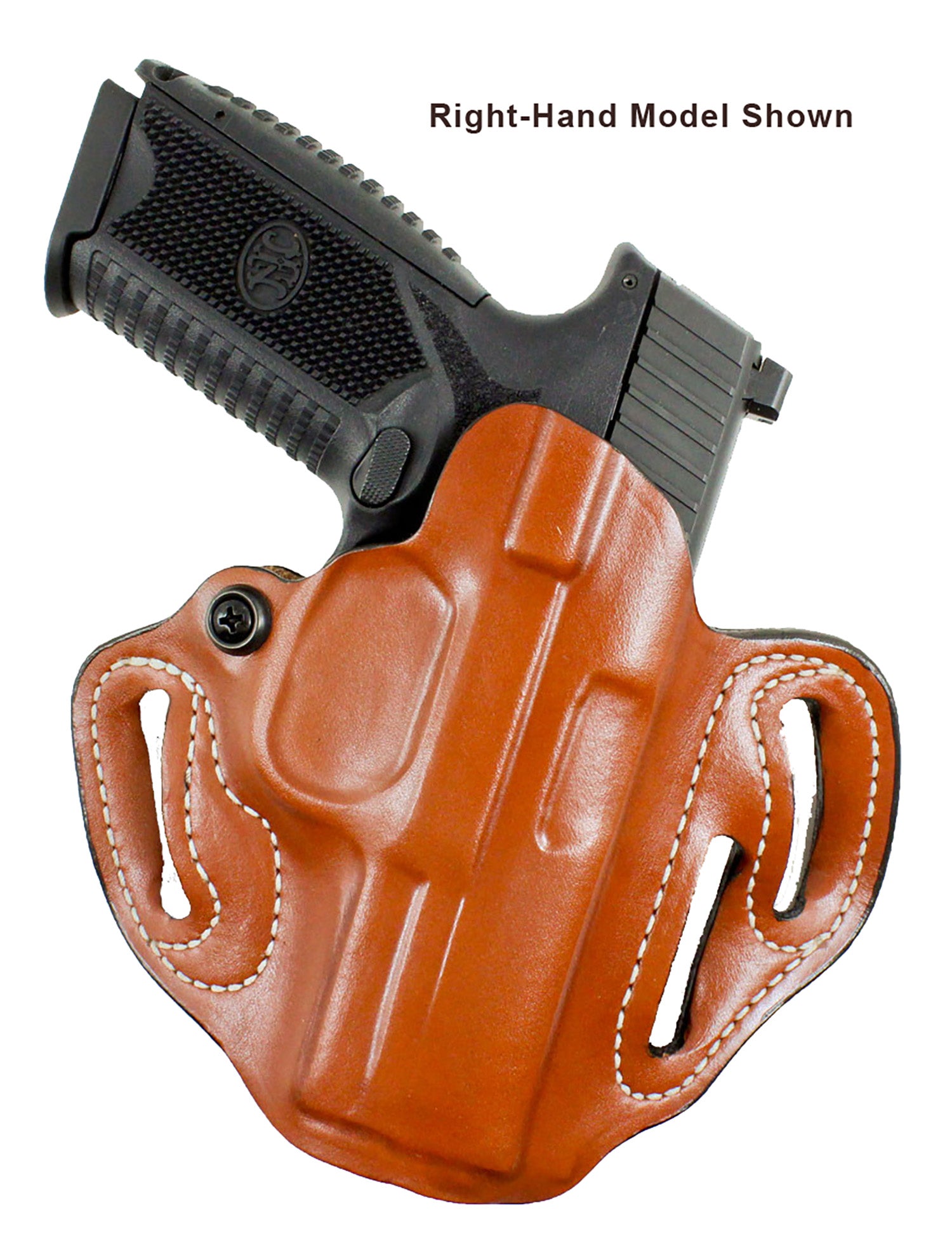 DeSantis Gunhide Speed Scabbard Tan Leather OWB Belt Slide Holster Springfield Prodigy 4.25" Left Hand
