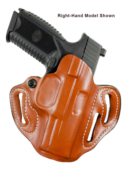 DeSantis Gunhide Speed Scabbard Tan Leather OWB Belt Slide Holster Springfield Prodigy 4.25" Left Hand