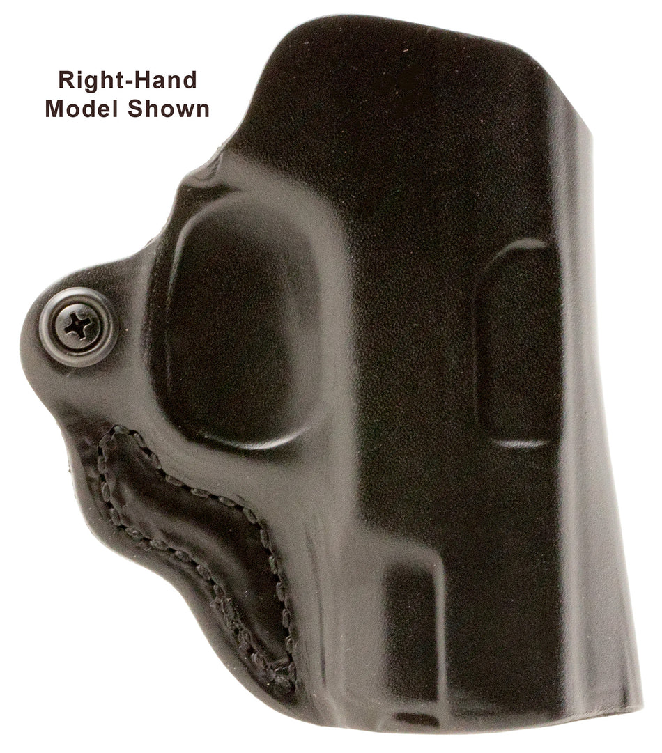 DeSantis Gunhide Mini Scabbard Black Leather OWB Belt Slide Holster Springfield Prodigy 4.25" Left Hand