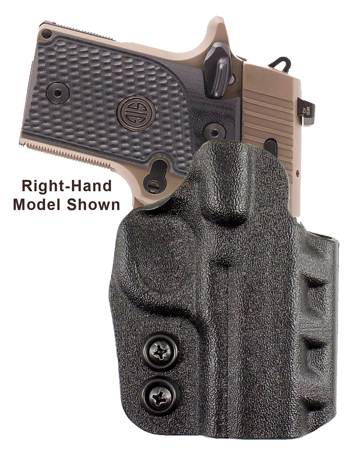 DeSantis Gunhide Cazzuto Black Kydex OWB Paddle/Belt Slot Holster Springfield Prodigy 4.25-5" LH