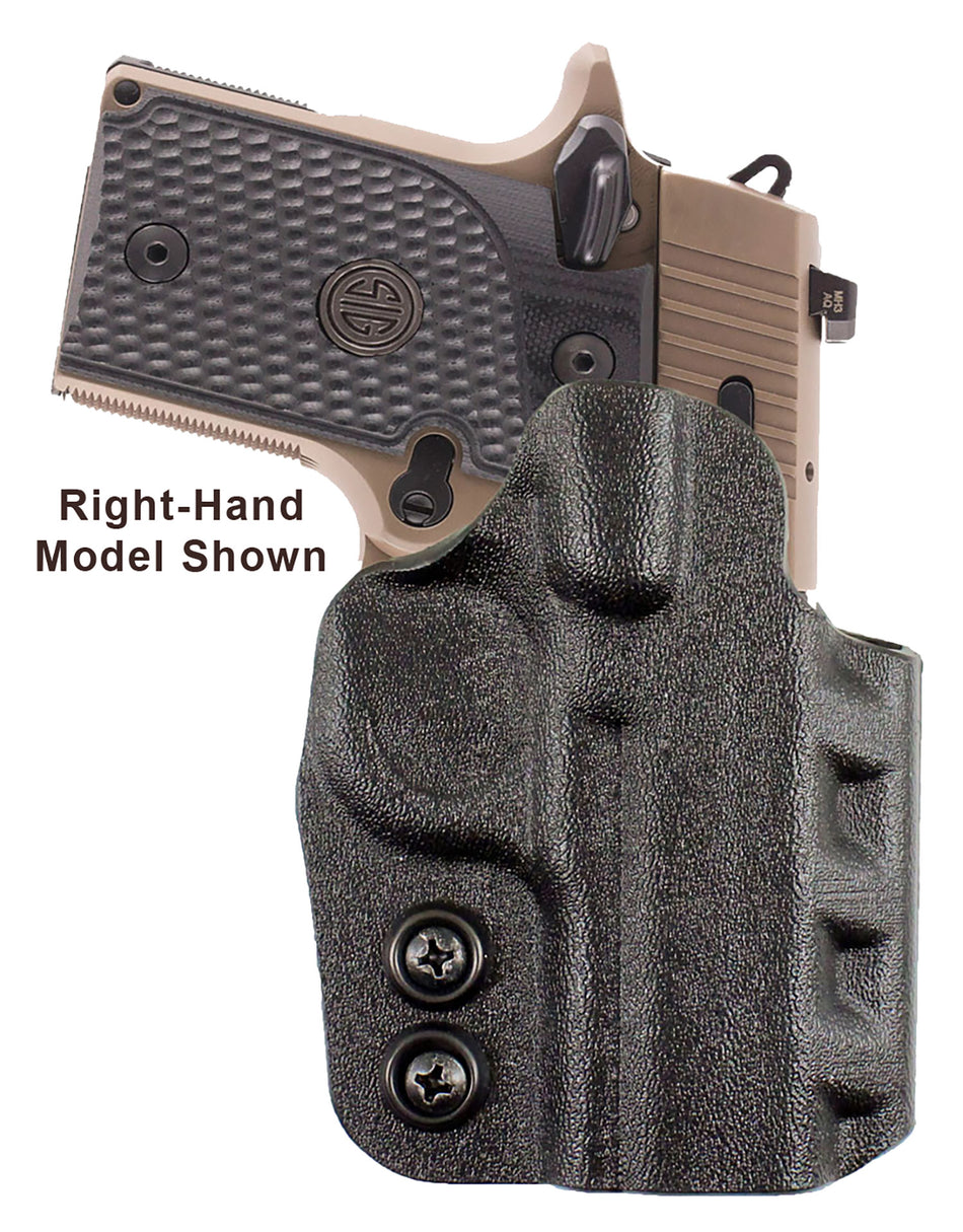 DeSantis Gunhide Cazzuto Black Kydex OWB Paddle/Belt Slot Holster Springfield Prodigy 4.25-5" LH