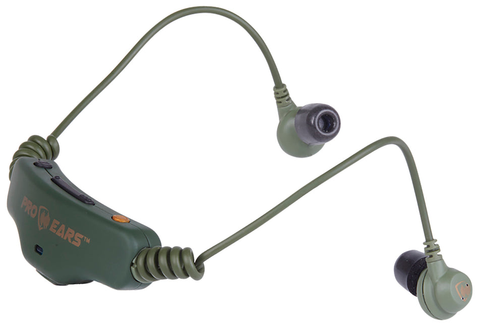 Pro Ears Stealth 28 HT 28dB Behind-the-Head Electronic Hearing Protection Earbuds Green
