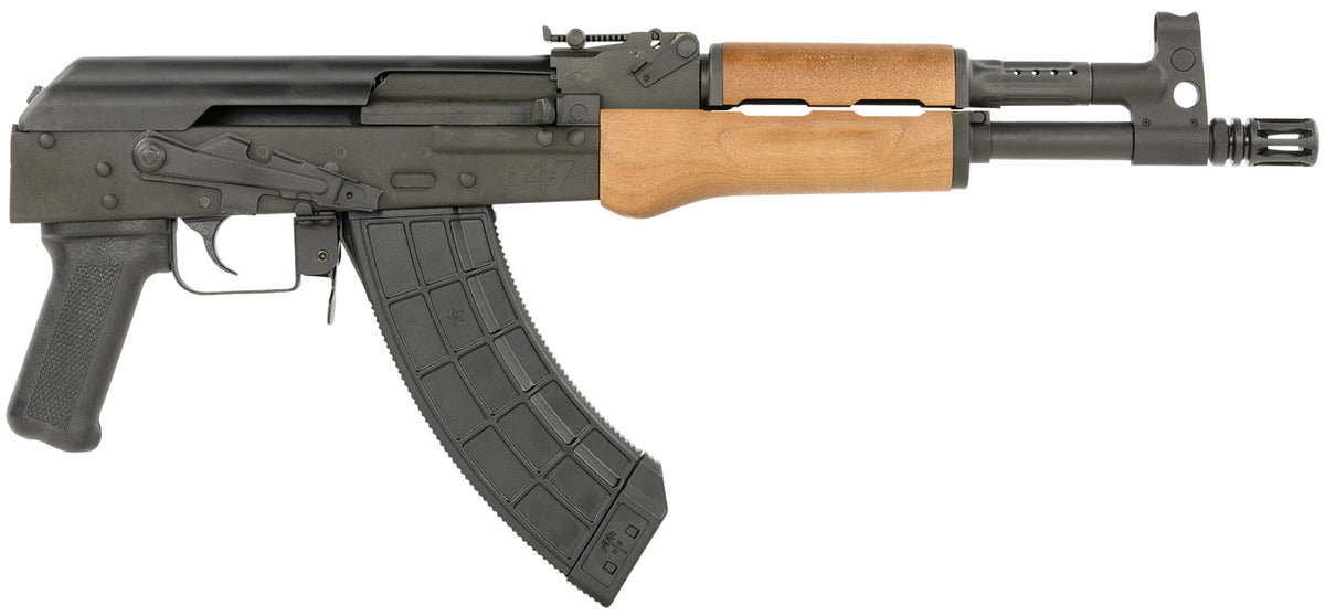 Century Arms HG7416 BFT47 7.62x39mm 30+1 12.60" Black Threaded Barrel, Black Steel Receiver, Black Polymer Grip, Wood Furniture, Right Hand