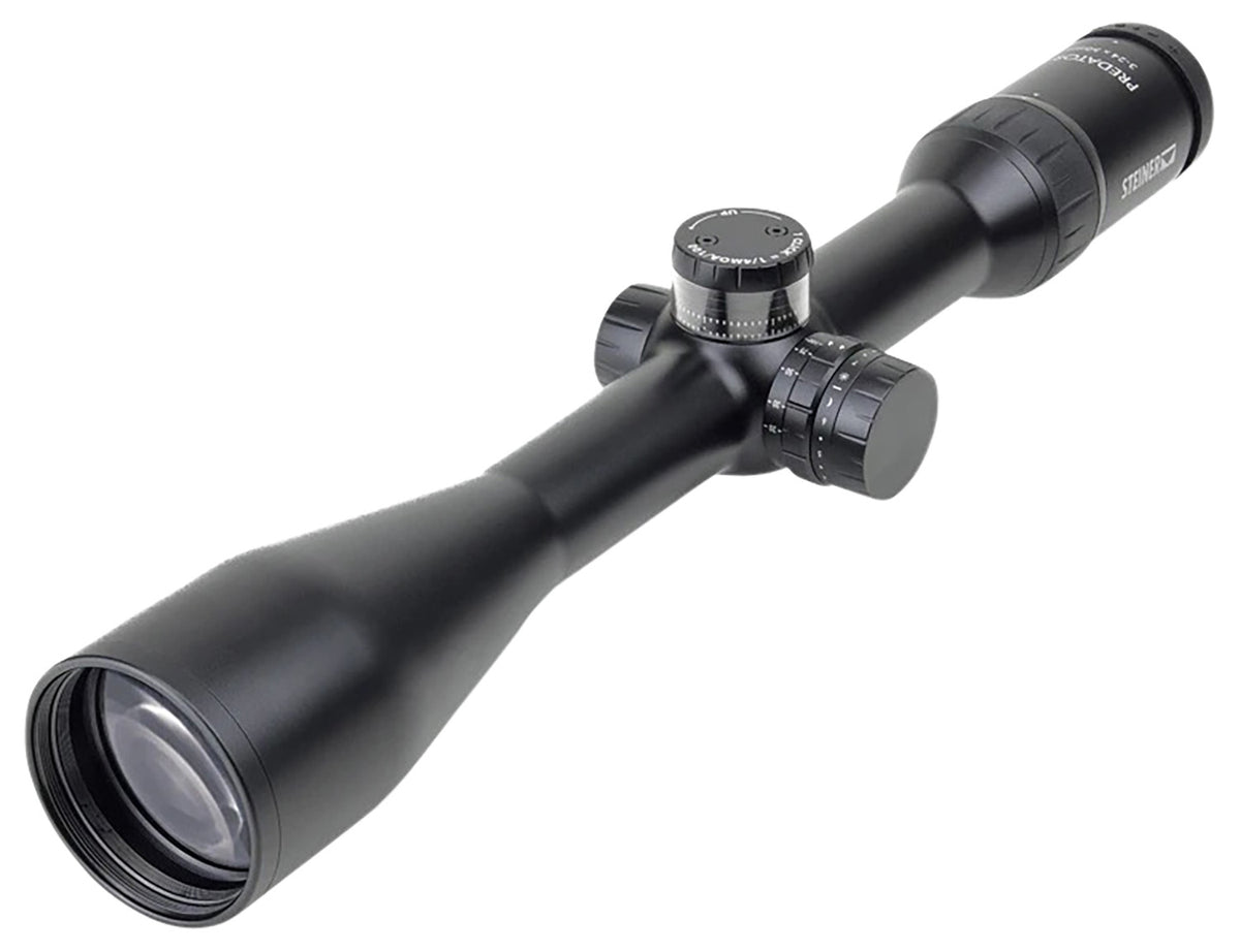 Steiner Predator 8 Black 3-24x50mm 40mm Tube SFP Illuminated E3 Ballistic Reticle Riflescope