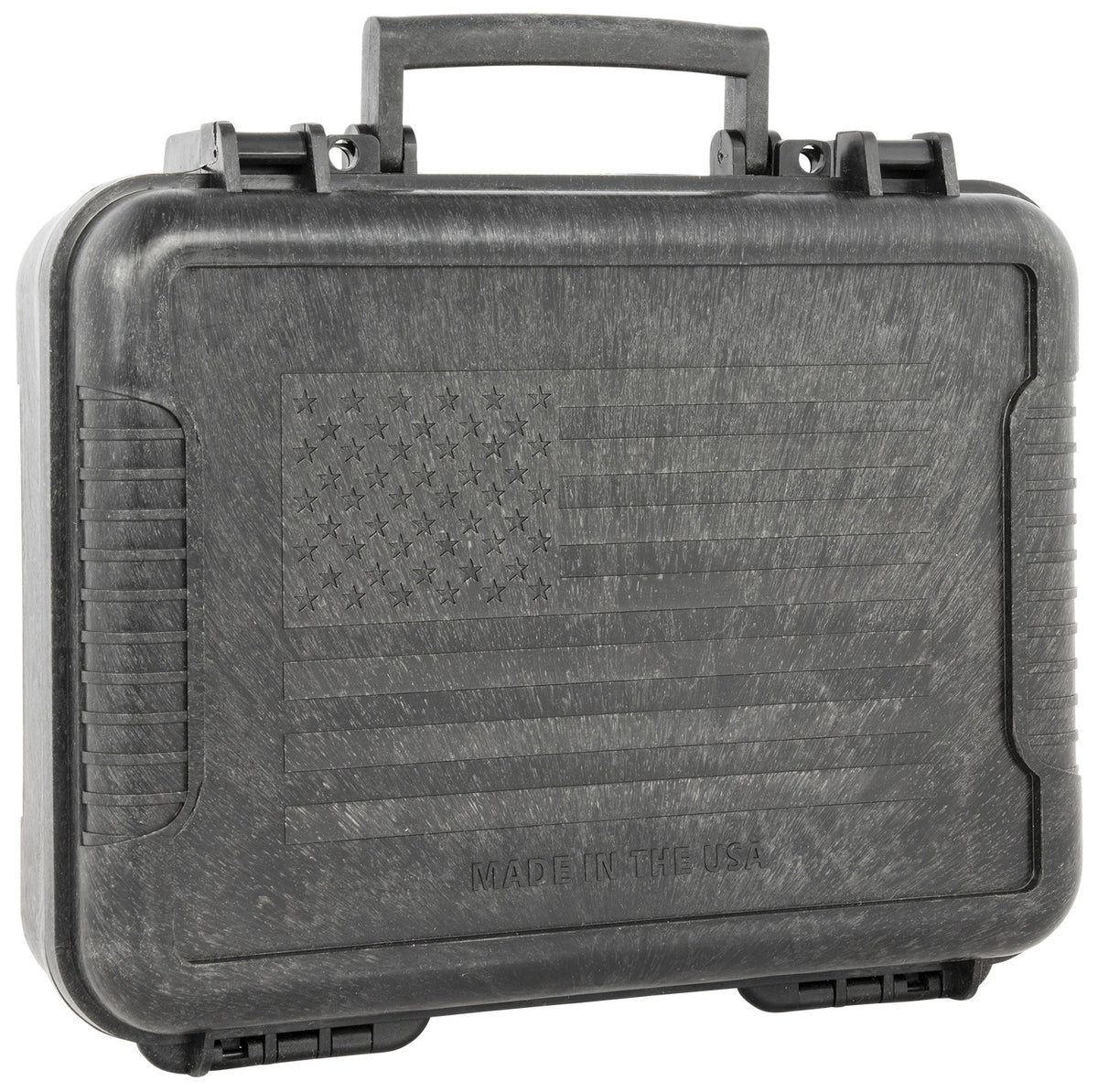 Outdoor Connection 11" Hard Molded Pistol Case Black Polypropylene US Flag Design