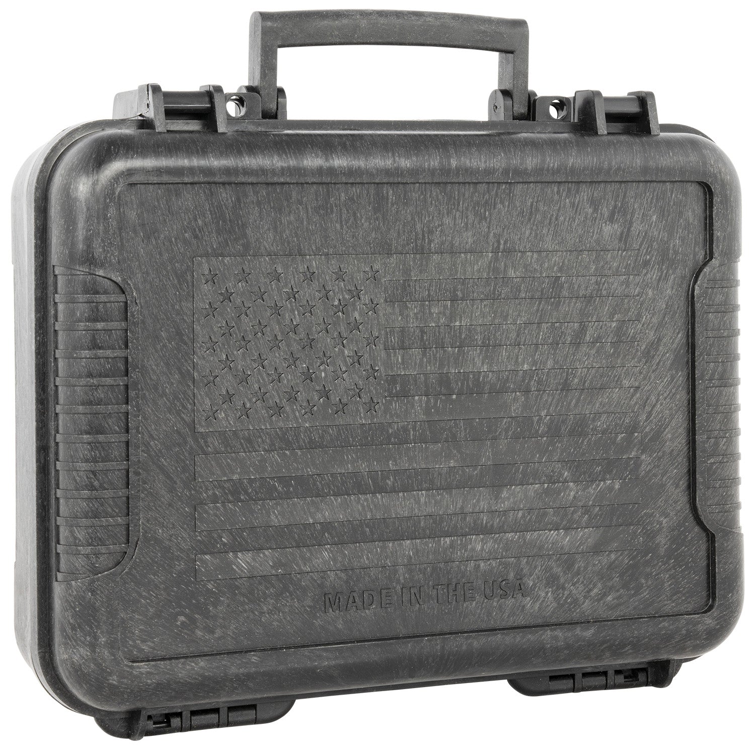 Outdoor Connection 11" Hard Molded Pistol Case Black Polypropylene US Flag Design